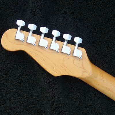 Haywire Customized Classic Feather-Light Strat Hand built in 2018 Natural Butterscotch Ash+7 sounds image 5