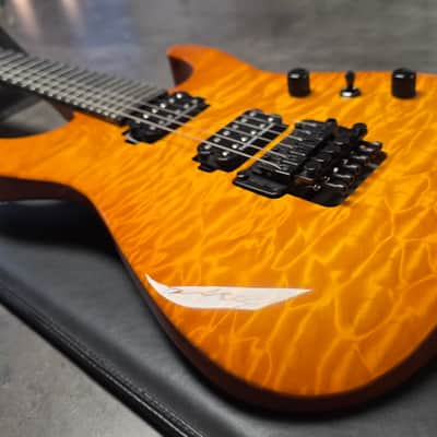 Jackson Custom Shop Dinky DK1 Made in USA Mahogany Body Figured AAA Quilt 10 Top American Super Stratocaster Fender-era PC1 image 10