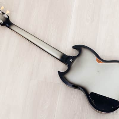 2025 Gibson Custom Shop 1961 Les Paul SG Standard CME Spec Murphy Lab Heavy Aged Silverburst w/ Case, Tags, CoA image 13