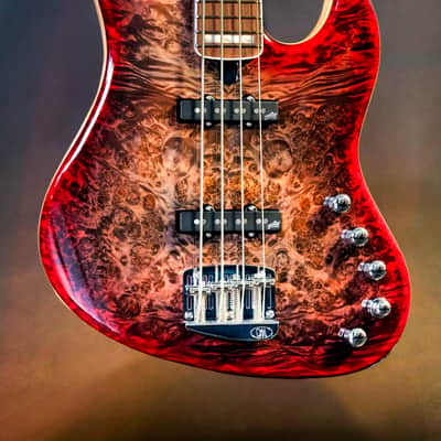Mayones Jabba Custom EP 4 2024 - Charcoal to Red Burst image 1