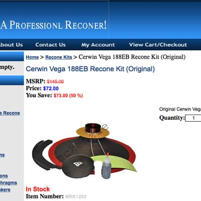Cerwin Vega 188EB 18" Bass Speakers image 6