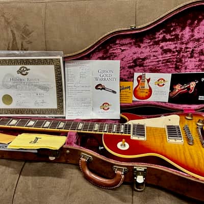 Gibson Custom Shop Historic Collection '59 Les Paul Standard Flametop Reissue 2002 - Heritage Cherry Sunburst image 5