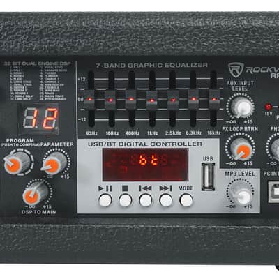 Rockville RPM47 1800w Powered 5 Channel Mixer/Amplifier Bluetooth/USB Interface image 13