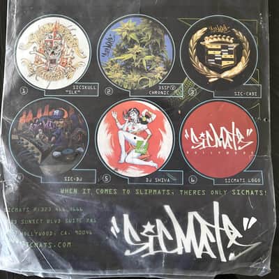 SicMats DJ Shiva Slip Mats Pair Slipmat for Turntables Slipmats 2 Mat Set image 2