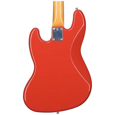 Fender Vintera II '60s Jazz Electric Bass, Rosewood Fingerboard (with Gig Bag), Fiesta Red image 5