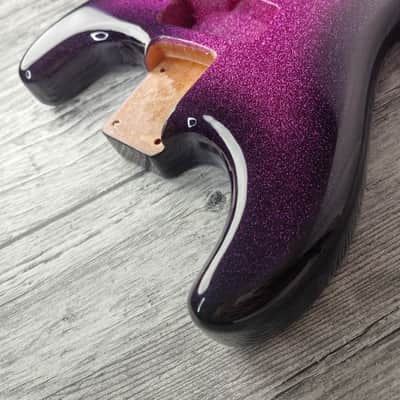 Unicorn Horn Pink 2PC Mahogany ST S-Style Body High Gloss, Hard Tail, Custom Shop Vintage Part Gadget, DIY Building Kit, S-Type Guitar image 8