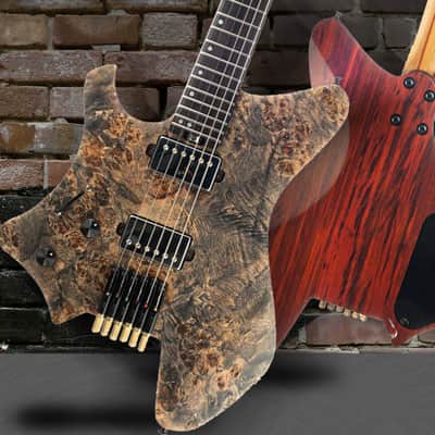 Eart Guitars, GW2L, Left Handed Headless Electric Guitars,Stainless Steel frets, with Gigbag EHKHG image 6