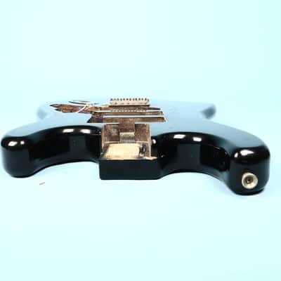 Unbranded Strat Copy Black Guitar Body image 10