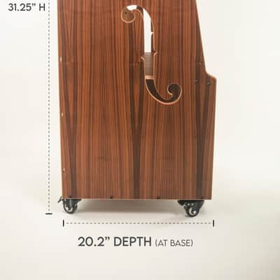 COMRADE 14u sidecar audio rack - Walnut hardwood - home recording - 10u 20u image 6