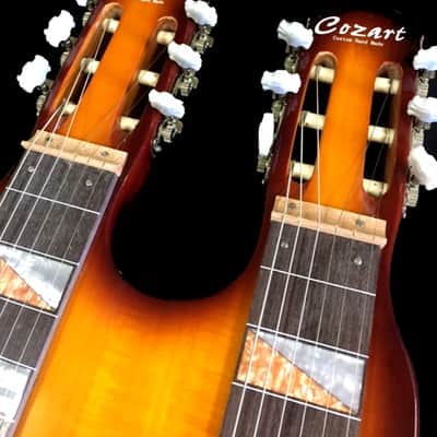 NEW CUSTOM DOUBLE NECK 6/6 ELECTRIC LAP STEEL GUITAR image 3