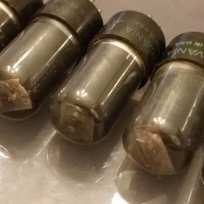 Sylvania etc. Matched Pair (2) 6V6GT Beam Power tNOS AT1000 TESTED Vacuum Tube greyglass 6V6 Audio 1943-1958 image 9