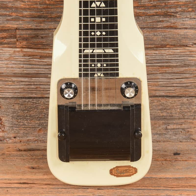 Supro Comet Lap Steel Guitar White 1960s image 1