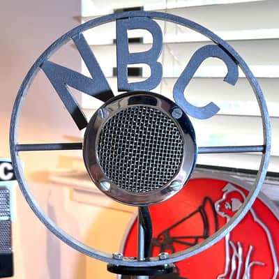 Vintage 1940's Style Astatic D104 Microphone, a fully functional NBC prop...READ image 1