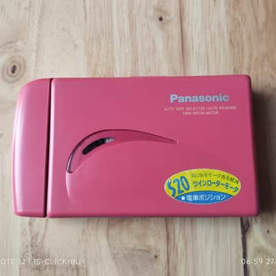 Panasonic RQ S20 1992 - Panasonic Walkman Cassette player RQ S20 pink working image 1