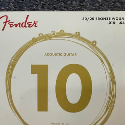 Fender 80/20 Bronze Acoustic Strings, Ball End, 10-48 image 2