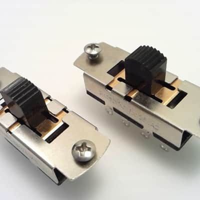 True Custom Shop® ON-ON-ON Black Slide Switch for Fender Mustang Duosonic & Jag-Stang image 1