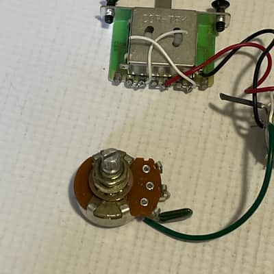 2000's Korean Ibanez RG220b RG Series Guitar Factory Electronics Wiring, Volume Tone Pot Jack image 3