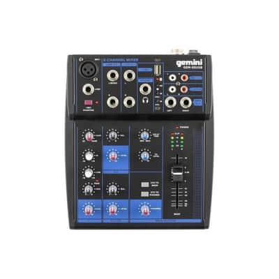 Gemini Compact 5 Channel Bluetooth Mixer - GEM-05USB image 3