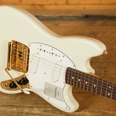 Fender Made In Japan Traditional 60s Mustang - Rosewood - White Pearl image 5