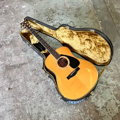 1970s Yamaha FG-401 Acoustic Dreadnought Guitar MIJ Orange Label