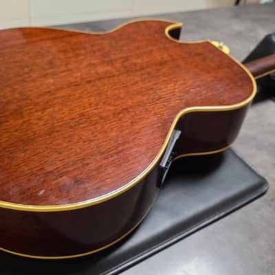Landola J-800 Made in FINLAND Florentine Cutaway Jumbo Acoustic-Electric Guitar Finnish European EU Build with USA Shadow P4 4-band EQ pre-amp Vintage 80s 1980's Gibson Open-Book Headstock image 10