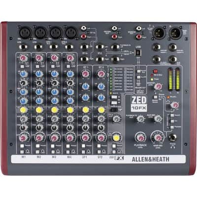 Allen & Heath AH-ZED10FX Multipurpose Mini Mixer with Effects - (B-Stock) image 2