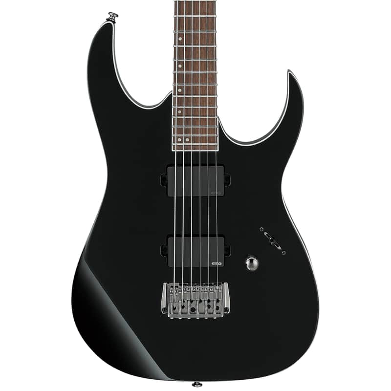 Ibanez RGIB21BK Iron Label Baritone Electric Guitar, Black image 1