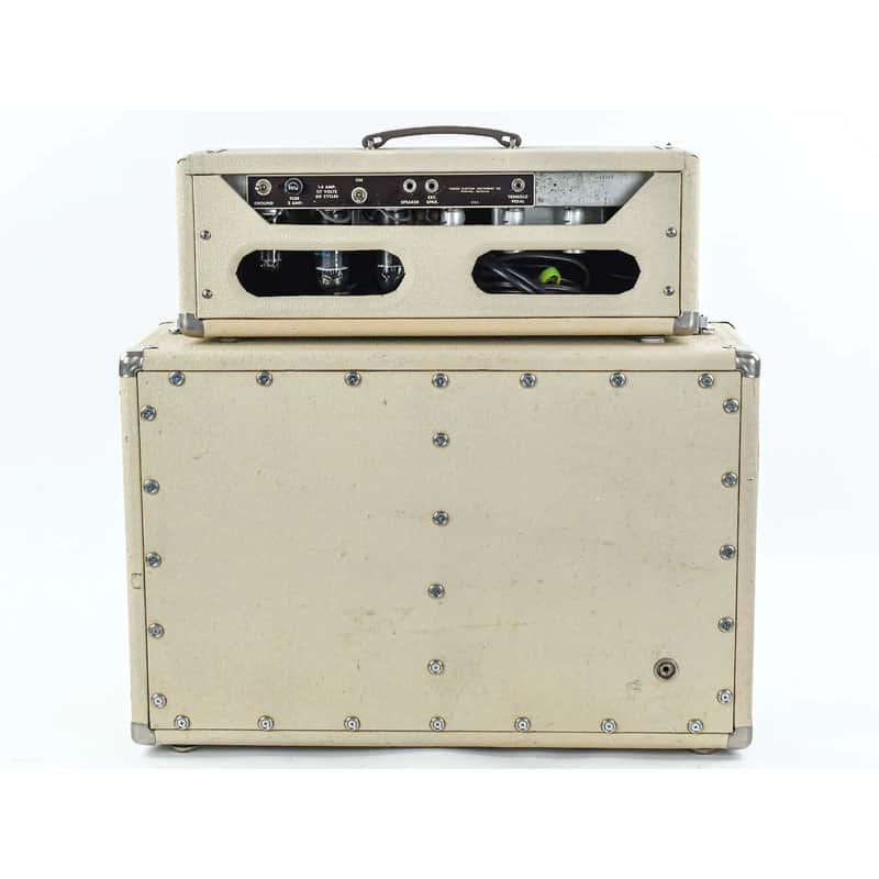Fender Tremolux 6G9-B 30-Watt 2x10" Piggyback Guitar Amp 1960 - 1963 image 2