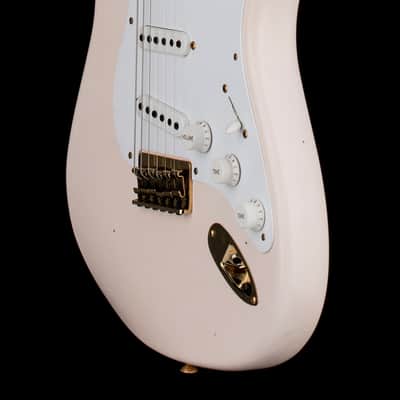Fender Custom Shop Limited Edition 1954 Hardtail Stratocaster Journeyman Relic - Super Faded Aged Shell Pink #0339 image 7