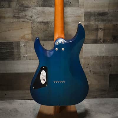 Schecter C-1 Standard Plus Guitar - Blue Fade (3937) image 4