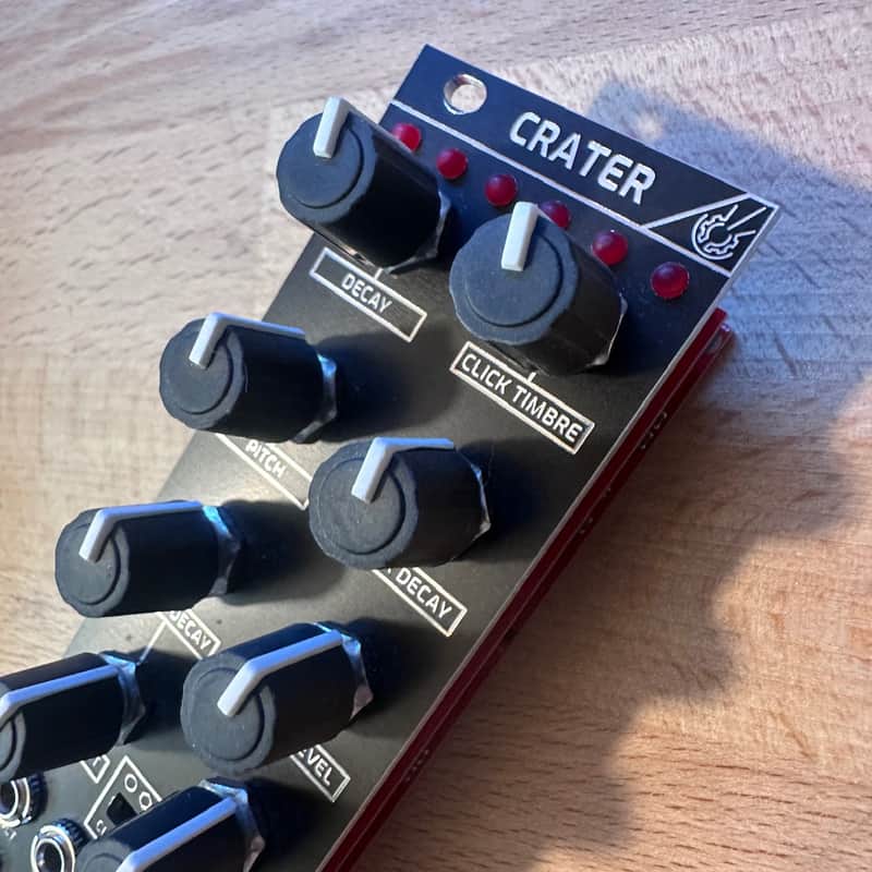 Mint WMD Crater Eurorack kick drum percussion voice Black Panel image 1