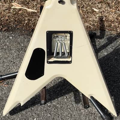 2007 Dean Dimebag Darrell Signature Razorback V White/Black Flying Dime Pantera image 6