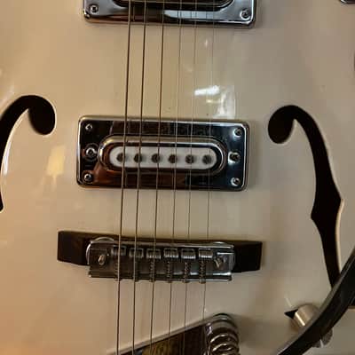Funky Fujigen Gakki Pyramid Hollow Body  1960’s - Ivory image 8