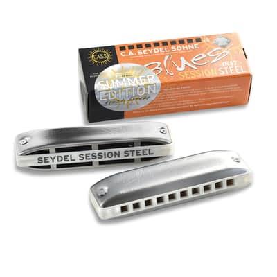 Seydel Blues Harmonica Set - SESSION STEEL Summer Edition (Set of 6) image 2