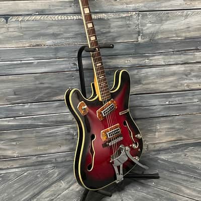 Used Bruno 1967 Royal Artist Electric Guitar with Gig Bag- Sunburst image 4