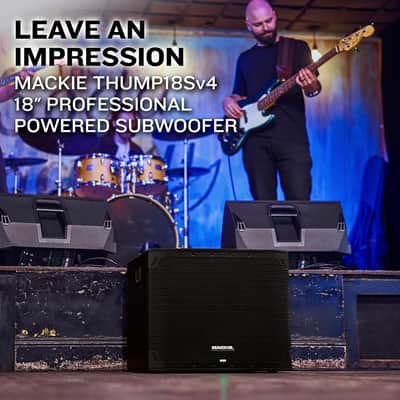 Mackie Thump18Sv4 18" Professional Powered Subwoofer feat. 132 dB SPL, 25 Hz Low Frequency, Selectable High Pass Modes, Phase Invert Switch, Built-in Carry Handles, Connect Any Loudspeakers, 1400W image 2