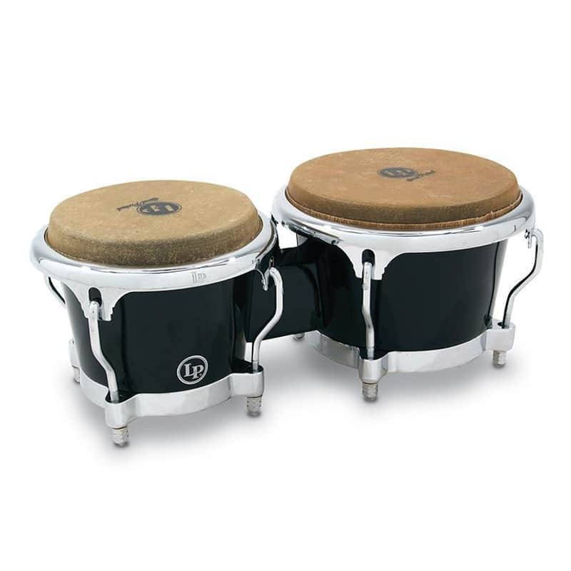 Latin Percussion LP200XF Fiberglass Bongos (Black) image 1