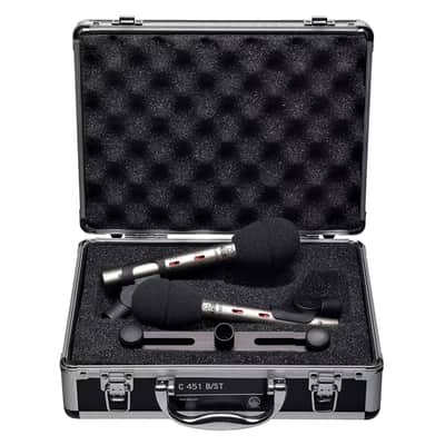 AKG C451B Stereo Matched Pair Small Diaphragm Microphone Condenser Mic Set image 2