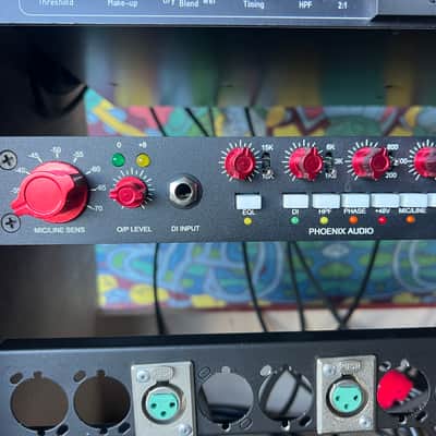 Phoenix Audio DRS-Q4 Mk2 2-Channel Class-A Discrete Mic Pre / DI / EQ 2010s - Black image 2