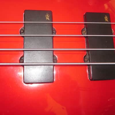 Used Peavey Dyna Bass Red 4-String Bass Guitar #05036444 image 5