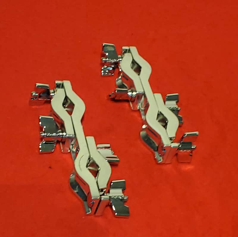 2pc Heavy Duty Side Tom Drum & Stand Mounts - Clean image 1