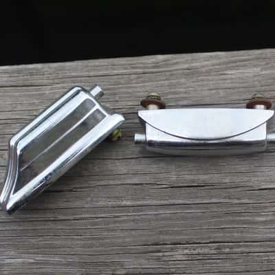1960's Vintage Rogers Beavertail Bass Drum Lug and Gretsch Snare Drum Lug image 1