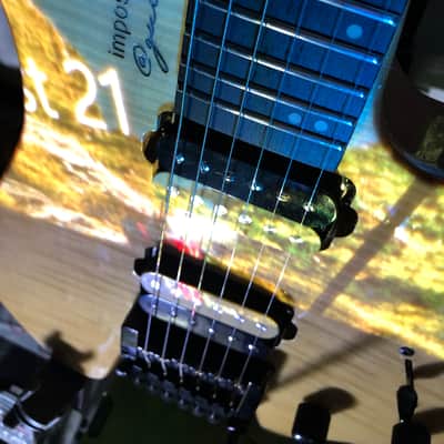 Impossible@guitar™ בְּצַלְאֵhל™ Drop Top Natural Flame + GhostFire Bullet 3.0 padded Super Thick GigBag - Safe Shipping image 9