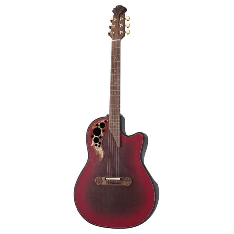 ADAMAS by OVATION 2087GT Deep Contour Cut (USA) Elektro-Akustik-Gitarre inkl. Case reverse red bu
