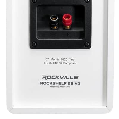 2 Rockville RockShelf 58W 360w White 5.25" Home Theater Bookshelf Speakers/8 Ohm image 14