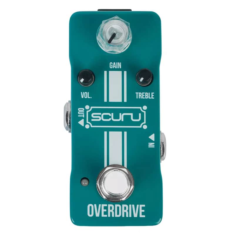 SCURU Overdrive Guitar/Bass Effect Pedal GAIN/VOL/TREBLE Versatile Made By CALINE image 1
