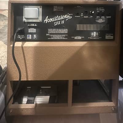 Fender Acoustasonic SFX II 2-Channel 2 x 80-Watt 1x6" / 1x8" Acoustic Guitar Amp 2003 - 2011 - Brown image 3