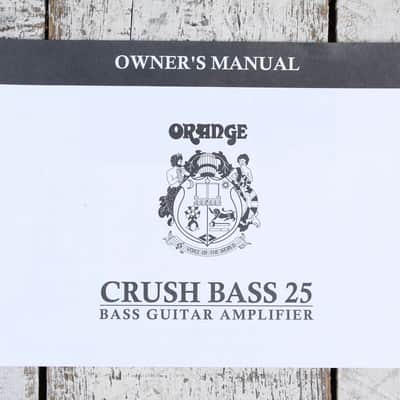 Orange CRUSH BASS 25 BLACK Electric Bass Guitar Amplifier 25 Watt 1x8 Combo Amp image 12