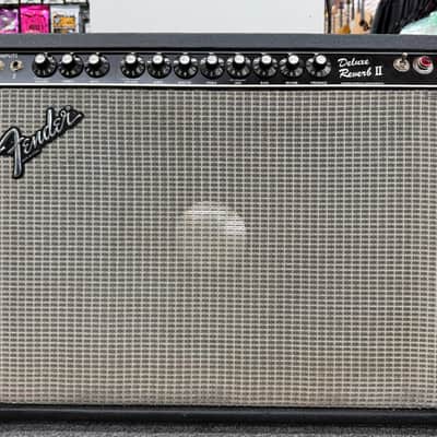 Fender Deluxe Reverb II 2-Channel 20-Watt 1x12" Guitar Combo 1982 - Black image 1
