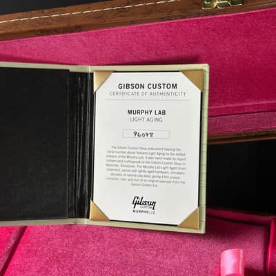 Gibson Custom Dealer Select 1959 Les Paul Brazilian Lemon Burst Light Aged w/case 96098 image 15